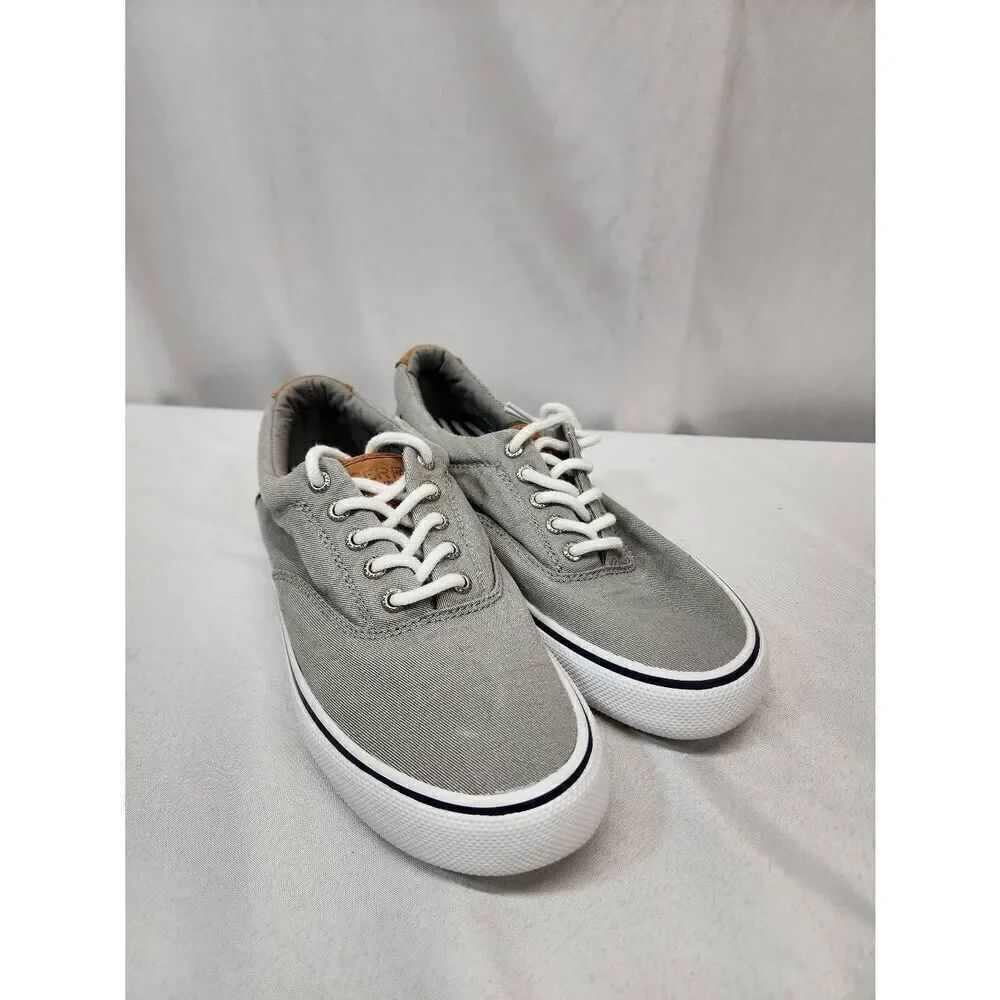 Sperry Shoes Men's 7.5 Striper CVO Gray Boat Active/Casual Sneakers